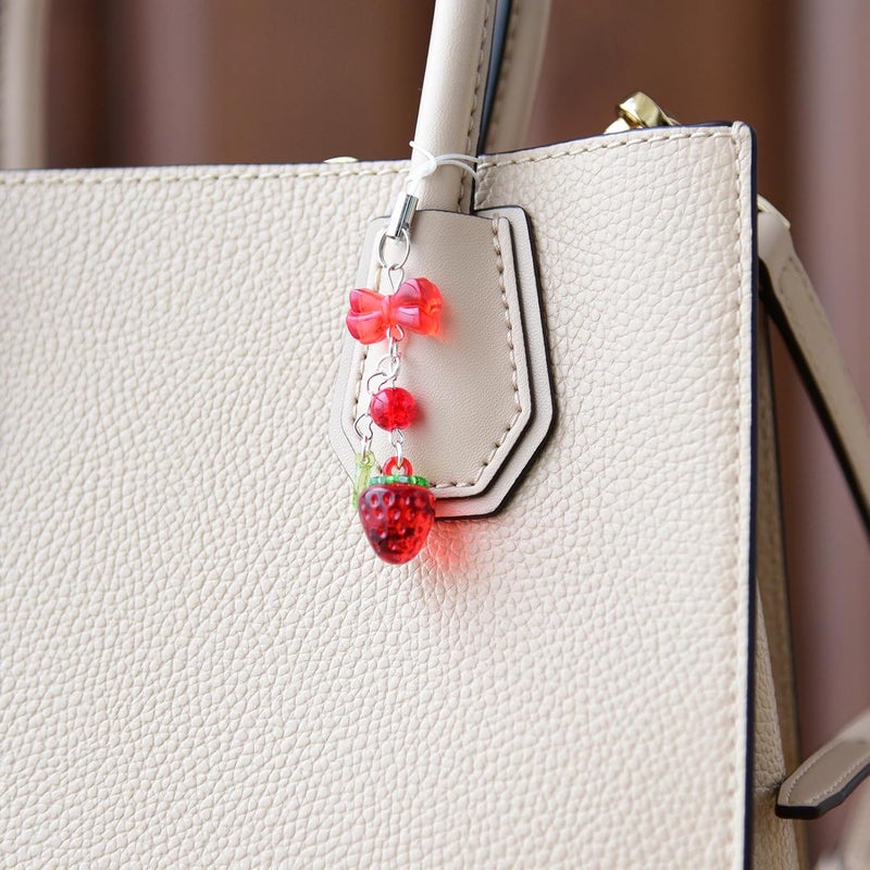 THSOGO Cute Strawberry Cherry Phone Charm Delicate Y2K Kpop Aesthetic Charm For Phone Bag Keychain Airpods Camera Pendants Decor - Image 2